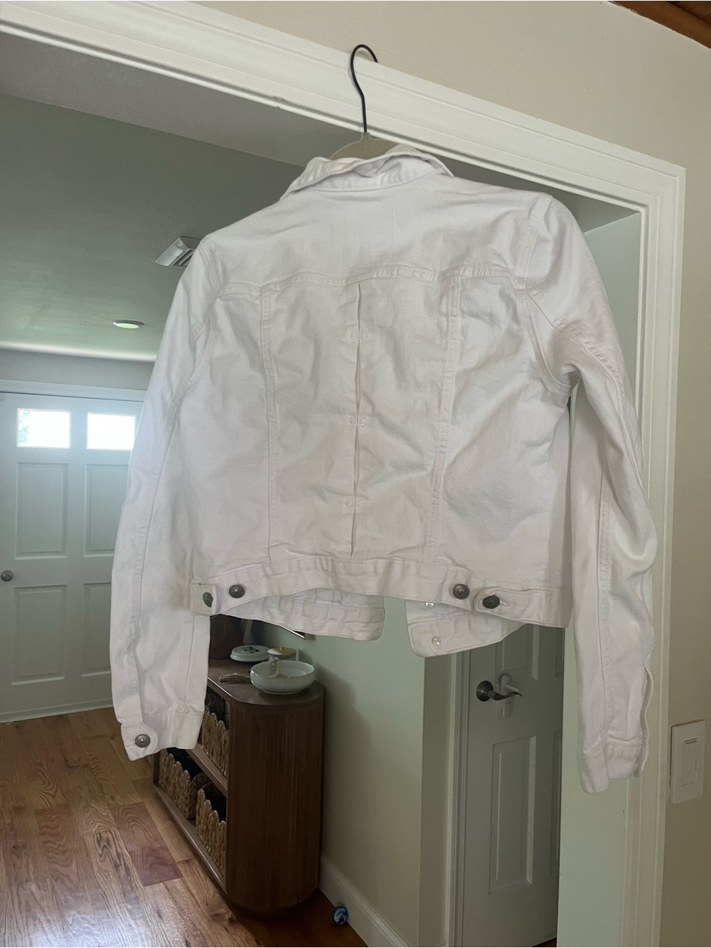 H&M White Denim Jacket, Size 42 - Picture 4 of 4